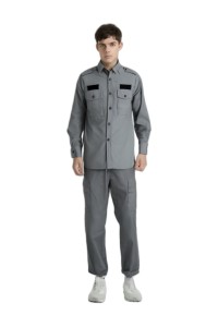 訂製灰色保安制服套裝    設計襯衫保安制服  保安行業     信衛管理有限公司   SE068